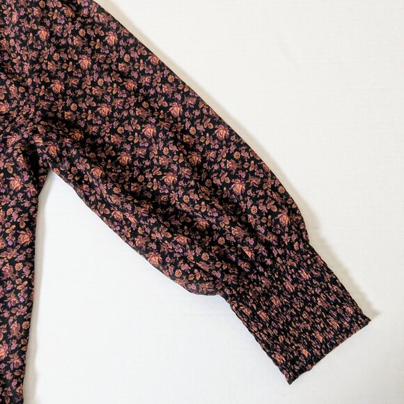 MADEWELL Women's Buttoned Top Blouse Size 4 Multi Floral Print NWOT - Picture 4 of 7